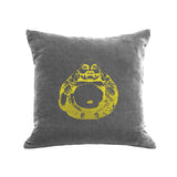 Buddha Pillow - platinum / gold foil