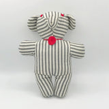 Handmade Striped Ticking Bear