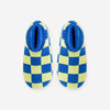 Unisex Checkerboard Bootie Slippers | Lime-Cobalt