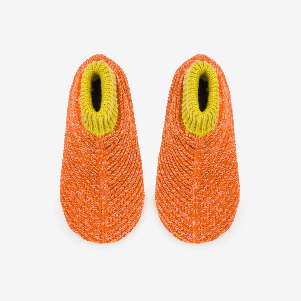 Unisex Chevron Bootie Slippers | Coral-Flame