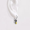 22kt Gold and Sterling 1/2 Dot Earrings