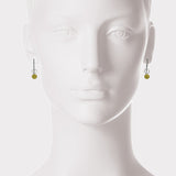 22kt Gold and Sterling 1/2 Dot Earrings