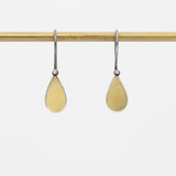 22kt Gold and Sterling Teardrop Earrings