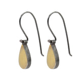 22kt Gold and Sterling Teardrop Earrings