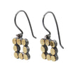 Elisa Bongfeldt 22kt Gold & Sterling Square Dot Earrings