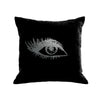 Eye Pillow (Right) - black / gunmetal foil