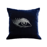 Eye Pillow (Right) - navy / gunmetal foil