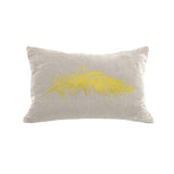 Feather Pillow - cream / gold foil / 12 x 16"