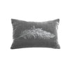 Feather Pillow - platinum / gold foil / 12 x 16