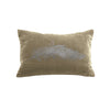 Feather Pillow - willow / gunmetal foil / 12 x 16