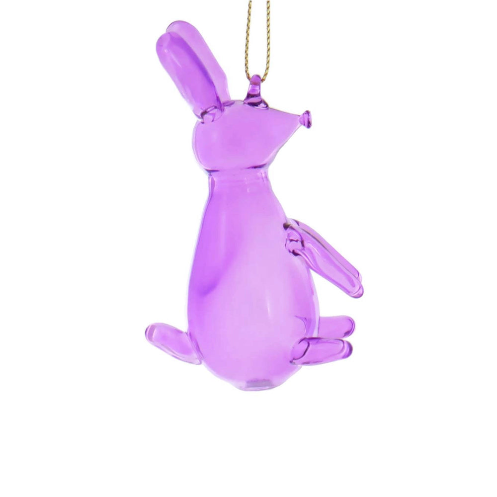 Glass Rabbit Balloon Ornament