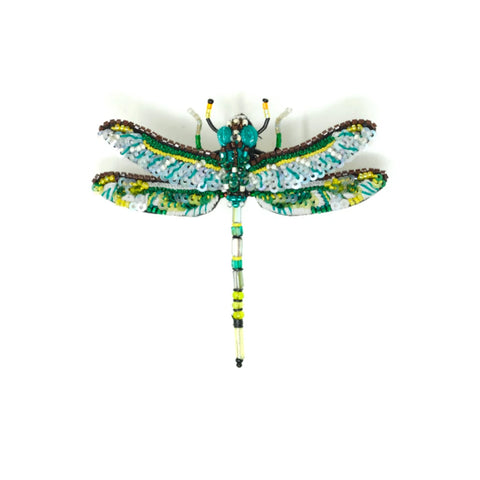 Green Crowned Woodnymph Brooch | Trovelore
