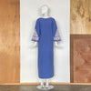 1960-70's Handmade Appliquéd Lace & Ribbon Kaftan