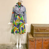 Mix & Match Outfit: Appliqué Shirt, Wrap Skirt, Bandana