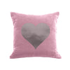 Heart Pillow - antique pink / gunmetal foil / 18x18