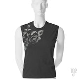 Rose Bud Muscle T-Shirt - 1 (SM) / gray-gunmetal - 2 (MD) / gray-gunmetal - 3 (LG) / gray-gunmetal