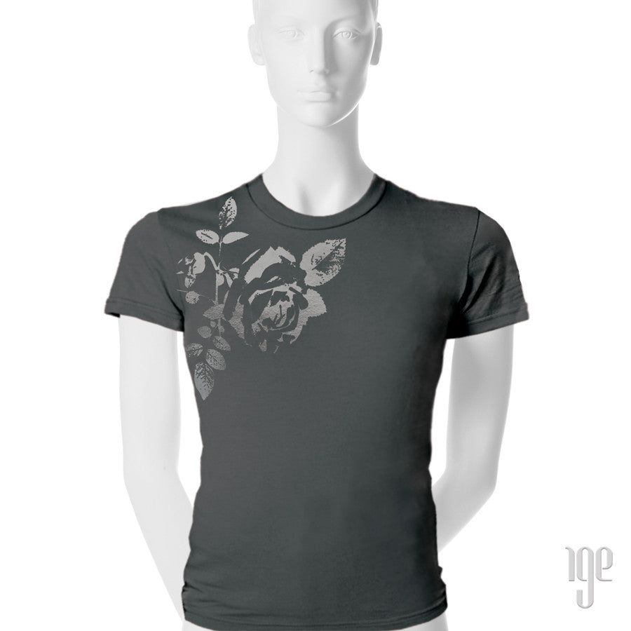 Rose Bud T-Shirt - 1 (SM) / gray-gunmetal - 2 (MD) / gray-gunmetal - 3 (LG) / gray-gunmetal
