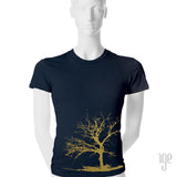 Tree T-Shirt - 1 (SM) / navy-gold - 2 (MD) / navy-gold