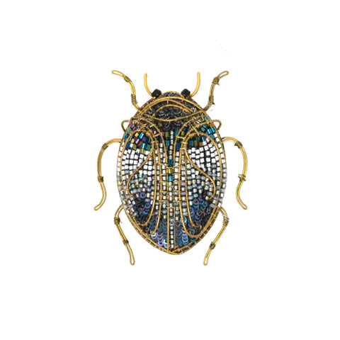 Green Crowned Woodnymph Brooch | Trovelore