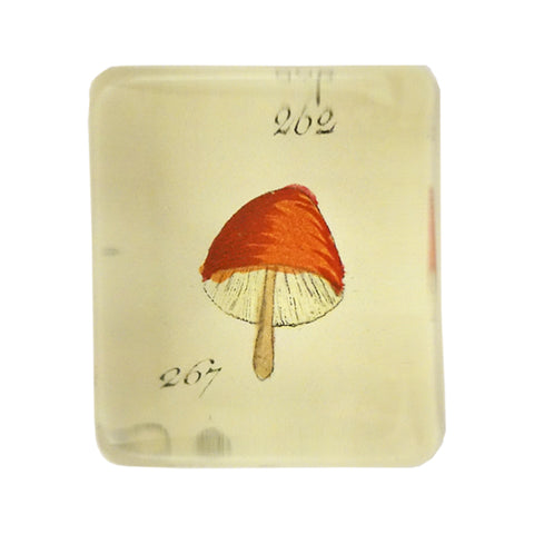 Orange Mushroom Charm Paperweight