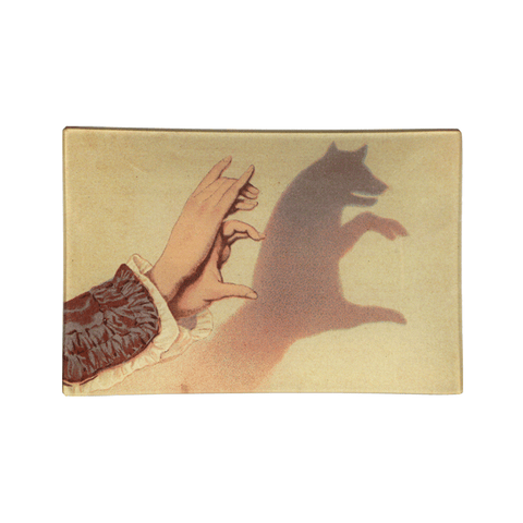 Fox Shadow Puppet Tray - 6 x 9" Rectangle