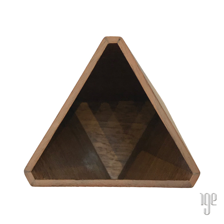 Kenichi Mizushima Faceted Walnut Holder | Triangular