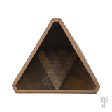 Kenichi Mizushima Faceted Walnut Holder | Triangular