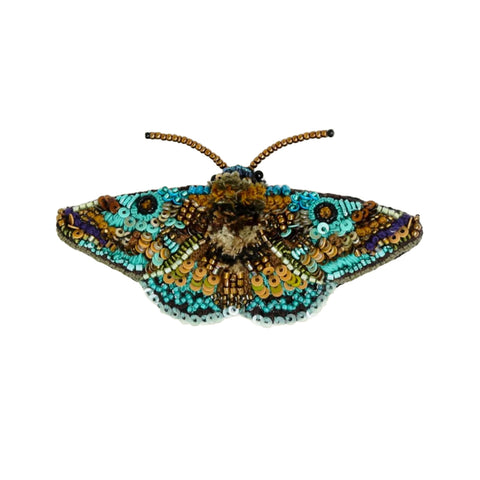 Green Crowned Woodnymph Brooch | Trovelore
