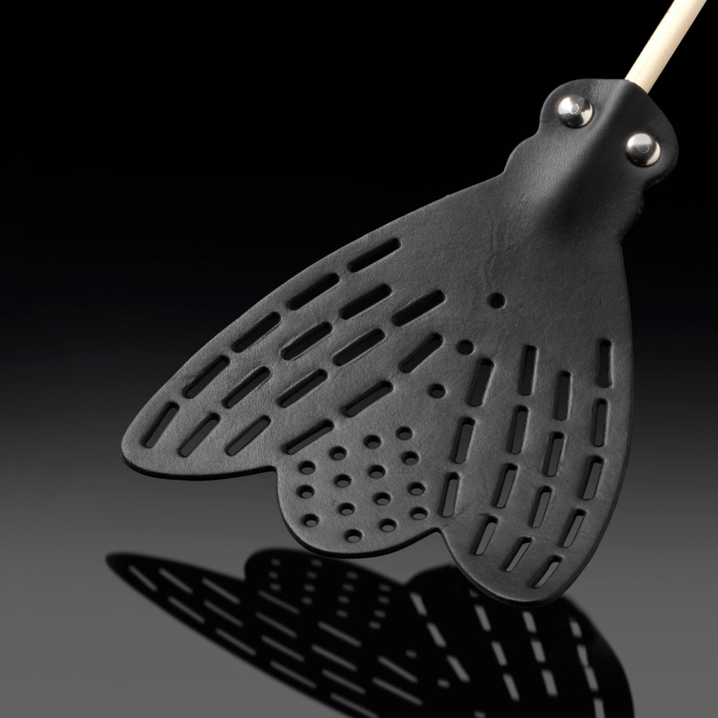 Leather Fly Swatter | Black