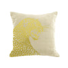 Leopard Pillow - cream / gold foil / 18 x 18