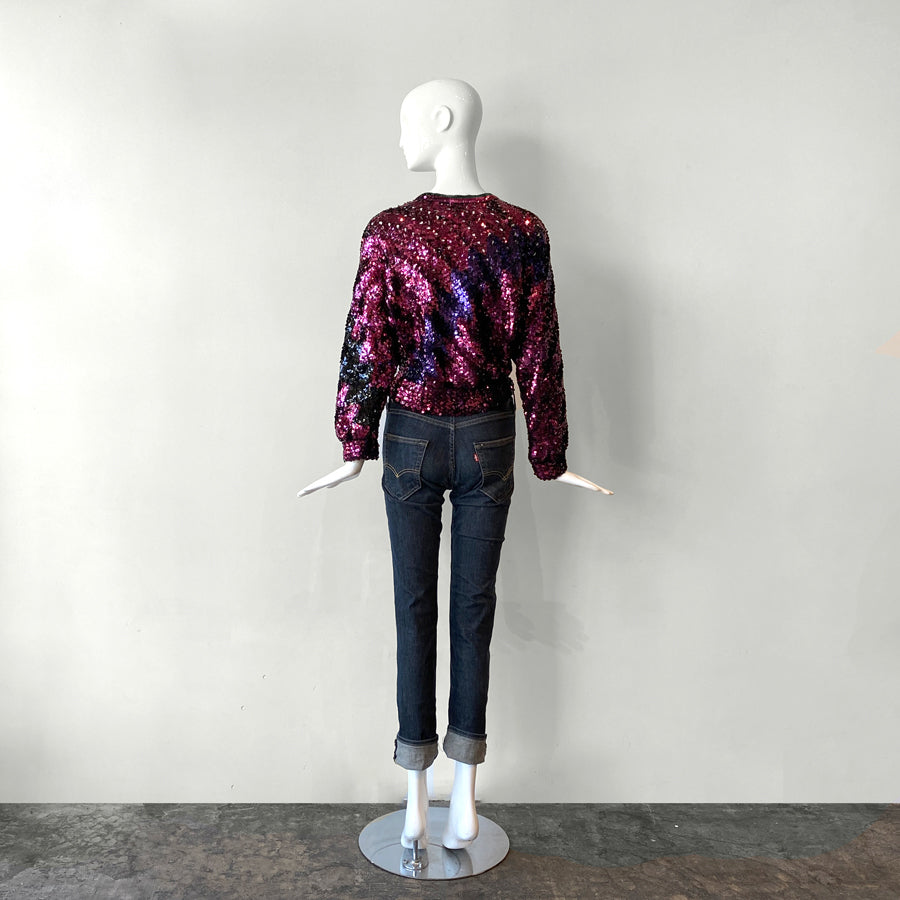 80s Lillie Rubin Sequin Sweater