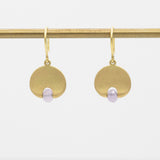 Lily Pad Earrings | Chalcedony