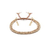 Woven Chain Bracelet | Beige Gold