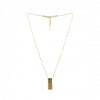 Woven Tab Fringe Necklace