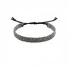 Flat Woven Chain Bracelet | Ruthenium Grey