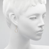 Marion Cage 14kt Gold "O" Drop Earrings