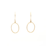 Marion Cage 14kt Gold "O" Drop Earrings