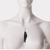 Ebony Wood Cluster Necklace