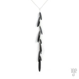 Ebony Waterfall Wood Necklace