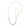 Marisa Mason Santa Cruz Turquoise & Brass Beaded Necklace