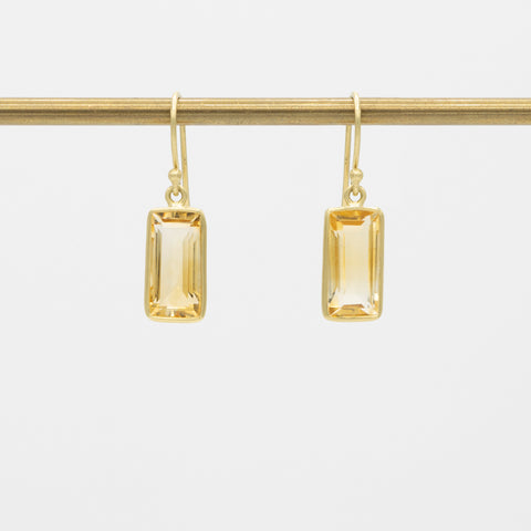 Petite Vertical Baguette Earring | Moonstone