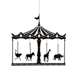 Merry Go Round Mobile - black paper