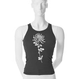 Flocked Mum Tank Top - 1 (SM) / grey / white - 2 (MD) / grey / white - 3 (LG) / grey / white