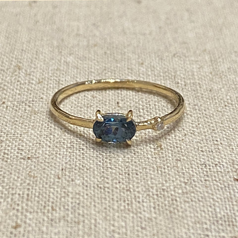 Evil Eye 14kt Gold Necklace | Royal Blue Sapphire
