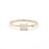 Petite Baleine | Wink Milky Opal & Diamond Ring