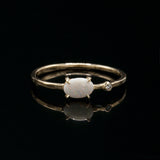 Petite Baleine | Wink Milky Opal & Diamond Ring