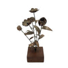 Vintage Petite Copper Posie Flower Sculpture