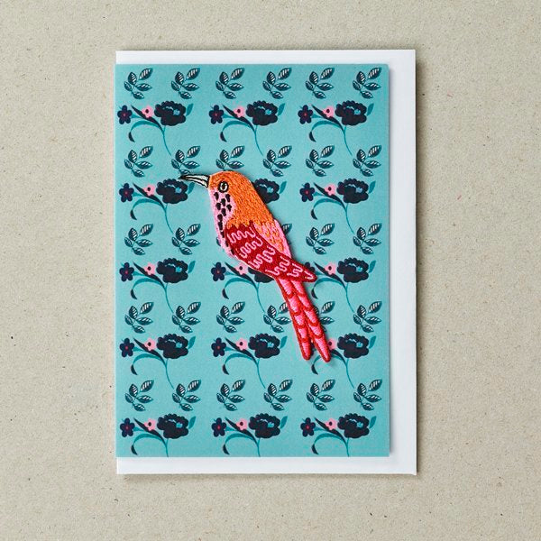 Wallpaper Bird 'Patch' Card