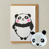 Japanese Paper Balloon Greeting Card | Panda