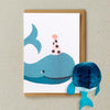 Japanese Paper Balloon Greeting Card | Whale